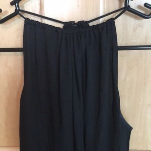 Never worn!! LOFT XSP Black satin tank top